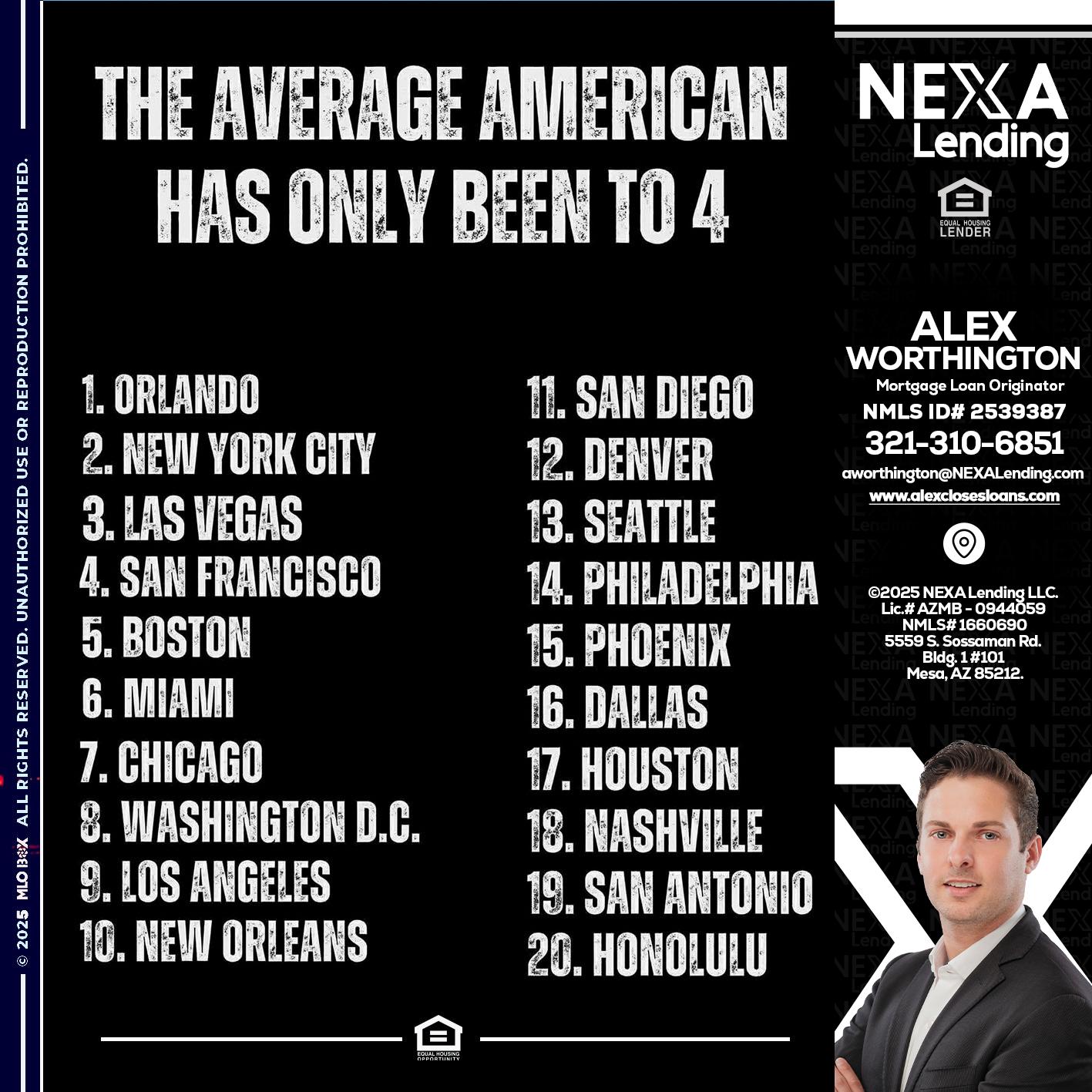 THE AVERAGE AMERICAN - Alex Worthington -Mortgage Loan Originator