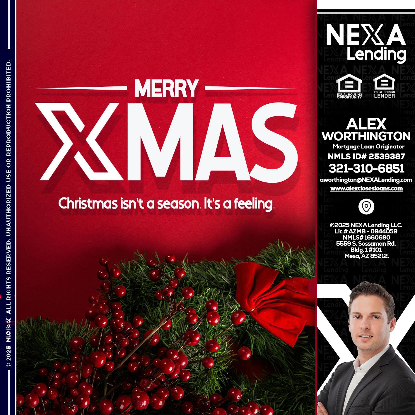 merry xmas - Alex Worthington -Mortgage Loan Originator