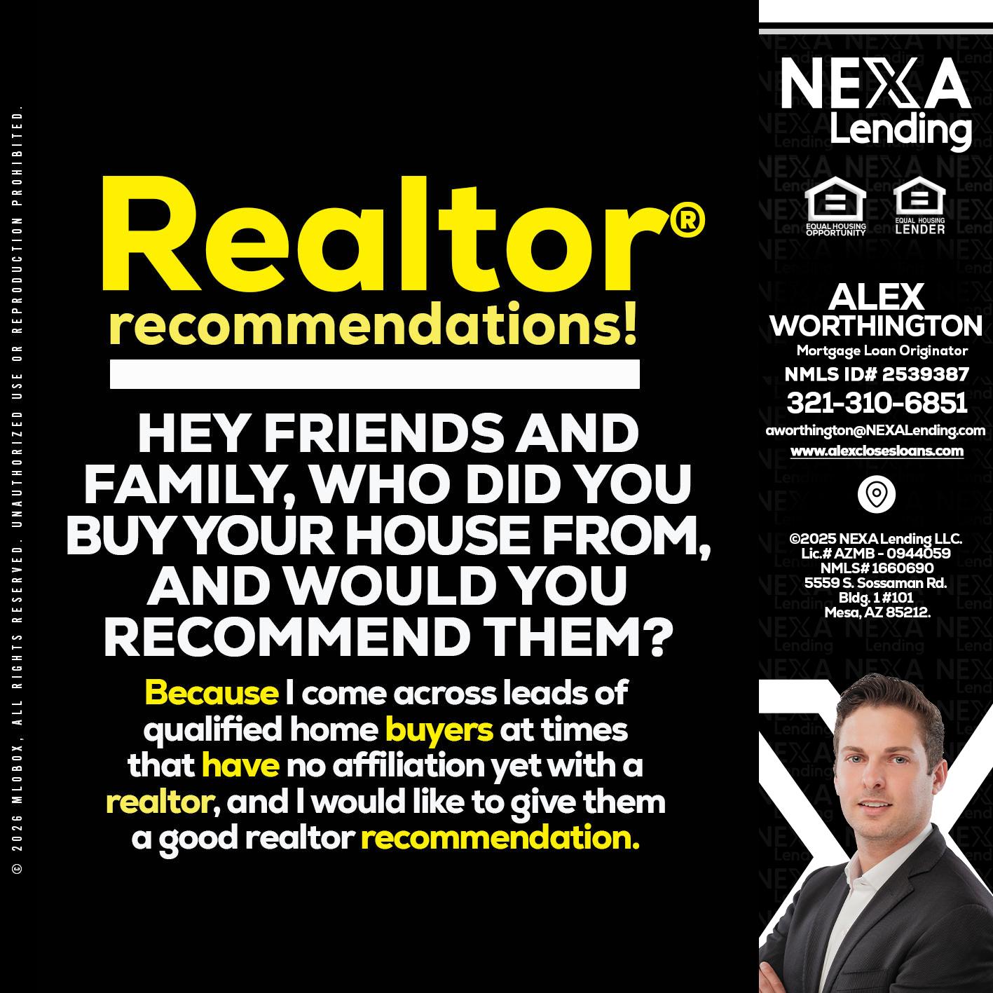 REALTOR - Alex Worthington -Mortgage Loan Originator