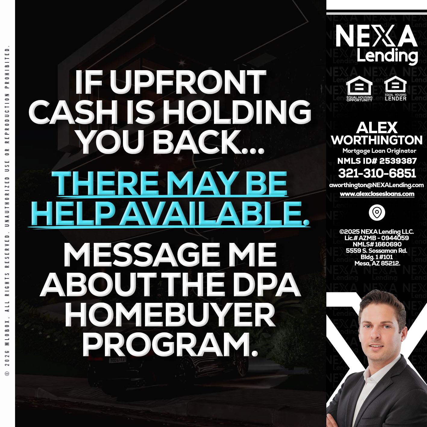 IF UPFRONT - Alex Worthington -Mortgage Loan Originator