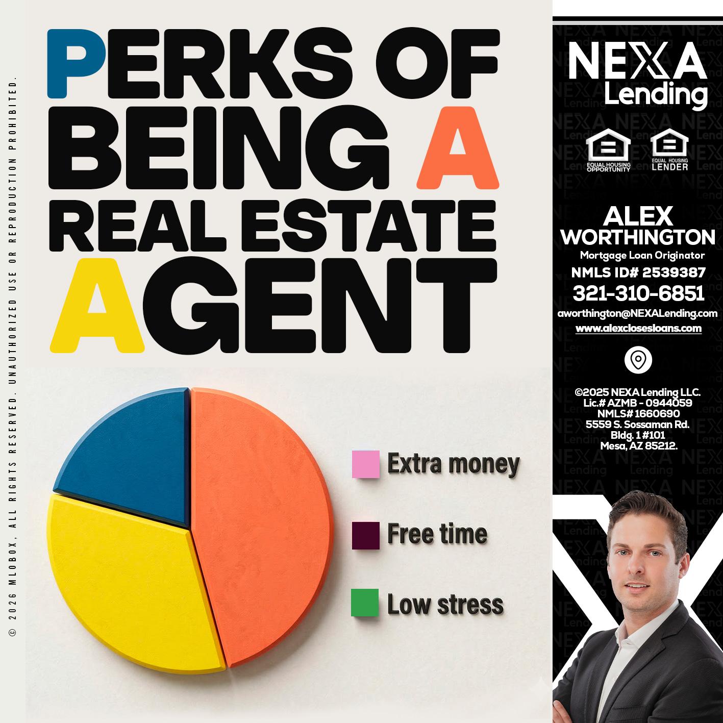 PERKS OF BEING - Alex Worthington -Mortgage Loan Originator