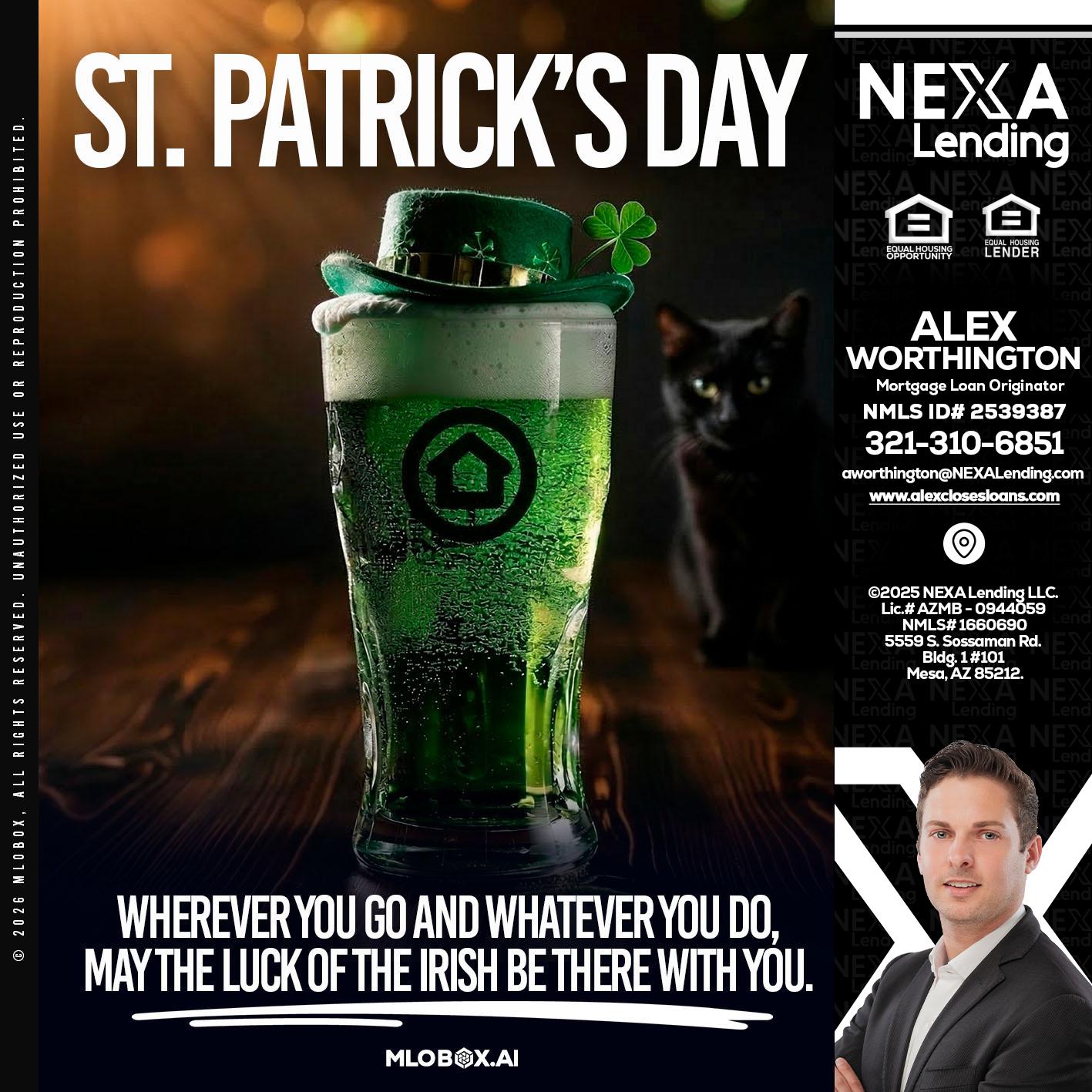 st. Patricks day - Alex Worthington -Mortgage Loan Originator