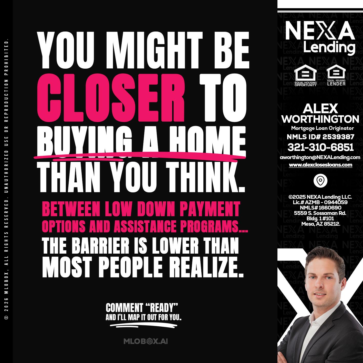 YOU MIGHT BE - Alex Worthington -Mortgage Loan Originator