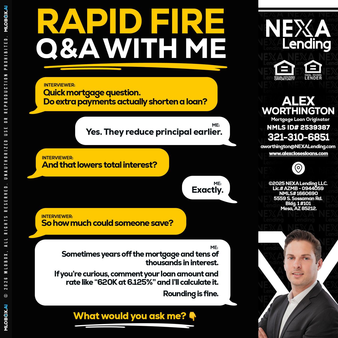 RAPID FIRE QA - Alex Worthington -Mortgage Loan Originator