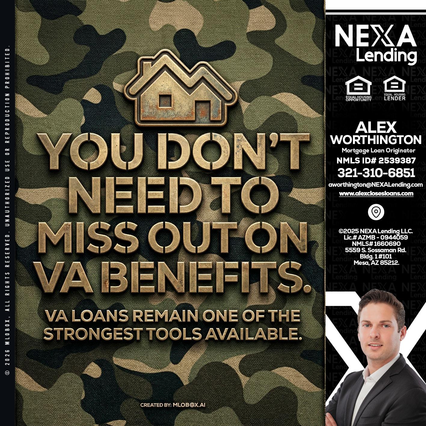 you don't need - Alex Worthington -Mortgage Loan Originator