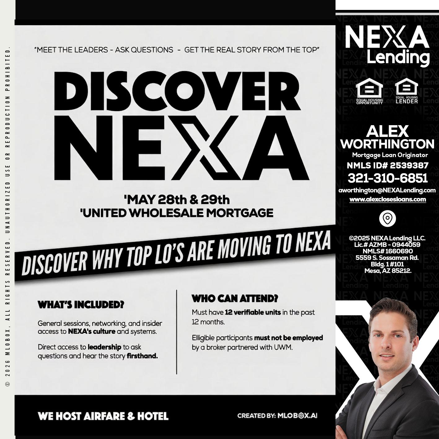 DISCOVER NEXA - Alex Worthington -Mortgage Loan Originator