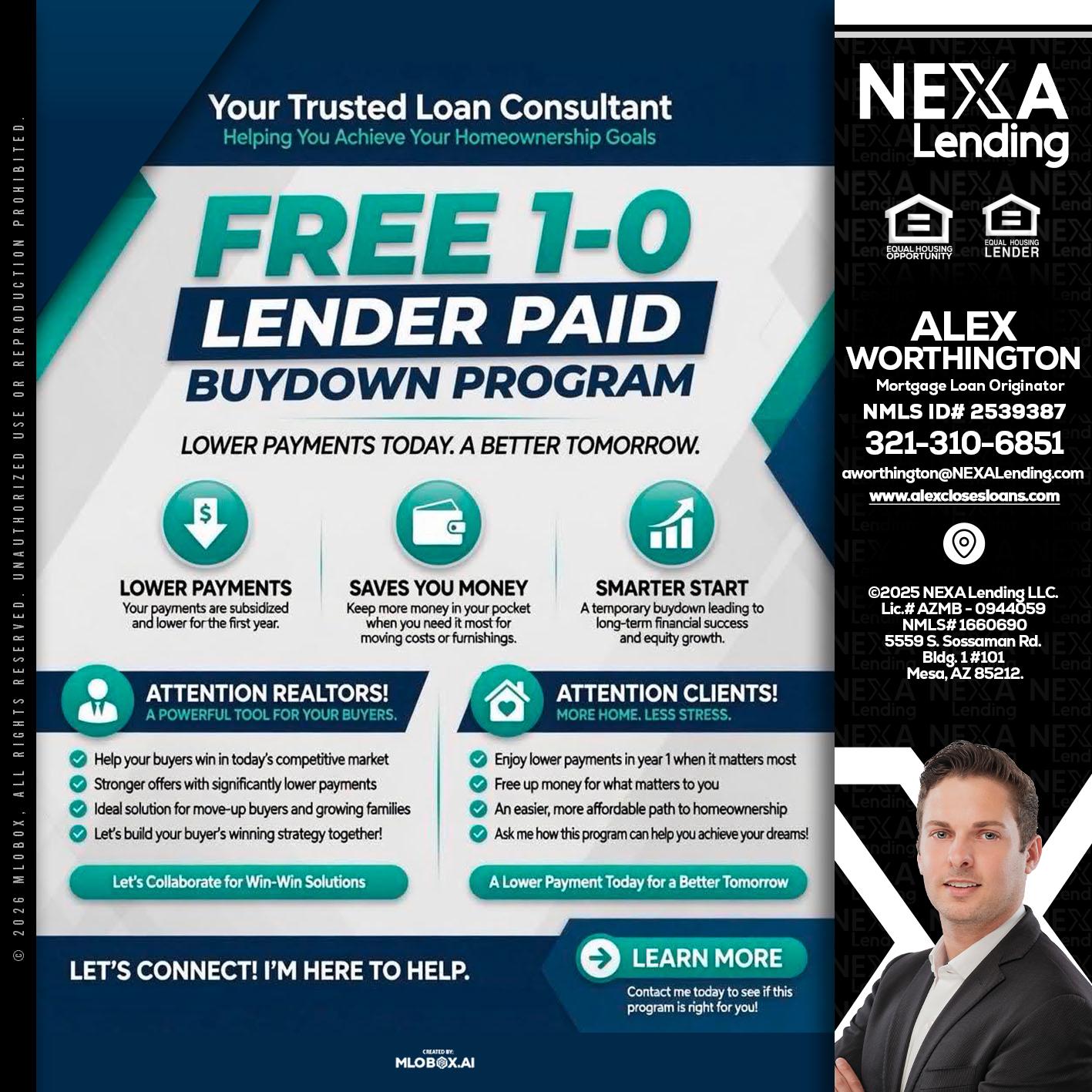 FREE 1-0 - Alex Worthington -Mortgage Loan Originator