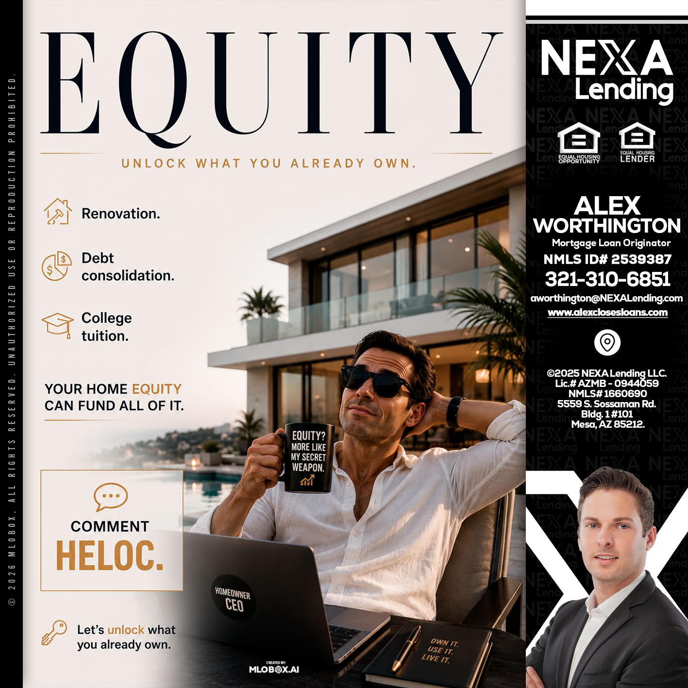 EQUITY - Alex Worthington -Mortgage Loan Originator